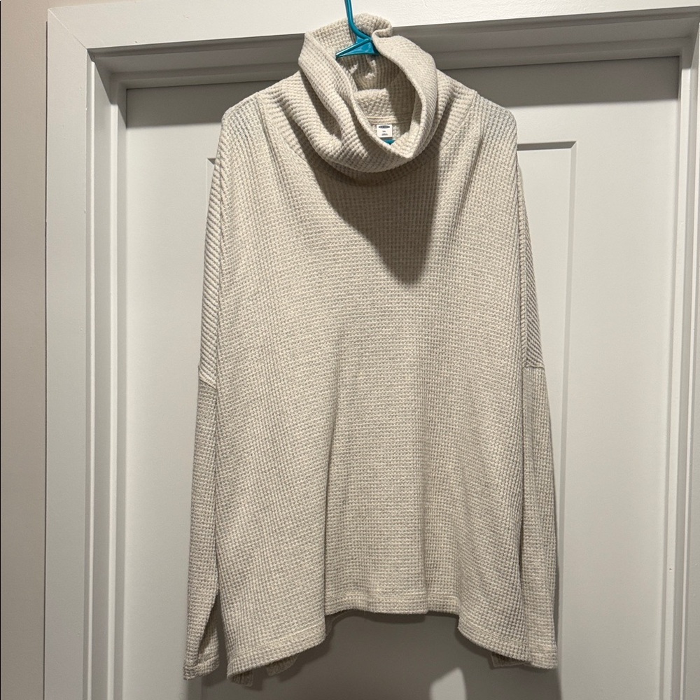 Old Navy Cream Knit Turtleneck
